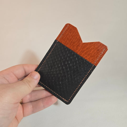 Porte-cartes Genèse Cognac & Noir d'encre